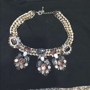 Beautiful multicolored jewel necklace.